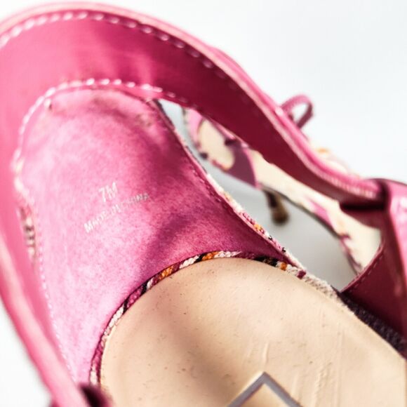 Vintage Y2K 90s Moda Spana Pointy Toe Kitten Heel D'Orsay Ankle Strap Size 7 - Picture 10 of 10